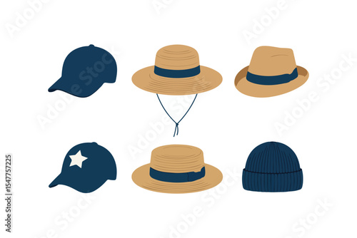 big collection of different objects isolated on white background