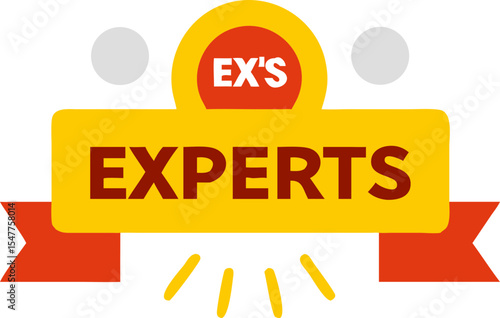 Experts Badge with Bold Label Design