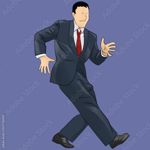 A man in a cool suit