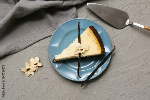 Slice of vanilla cheesecake...