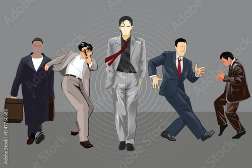 A man in a cool suit
