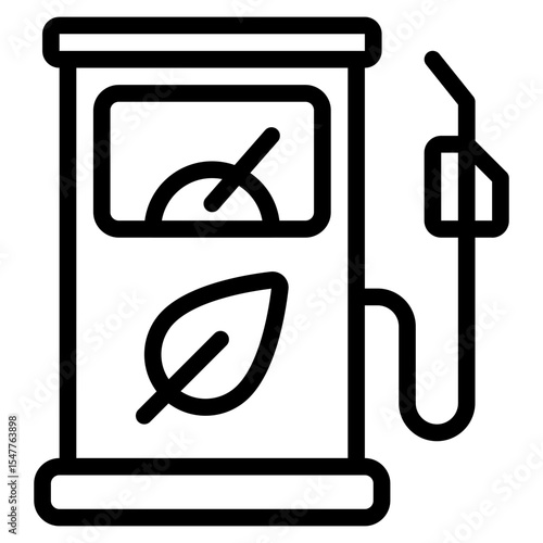 Electric Car Charging Station Icon