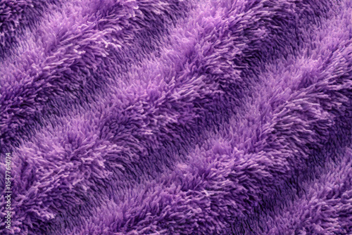 Vibrant Purple Plush Texture with Wavy Patterns