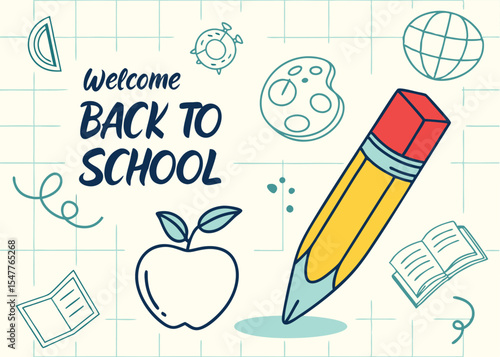 College 'Back to School' Banner – Colorful & Cheerful Design