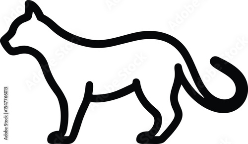 black silhouette of a cat