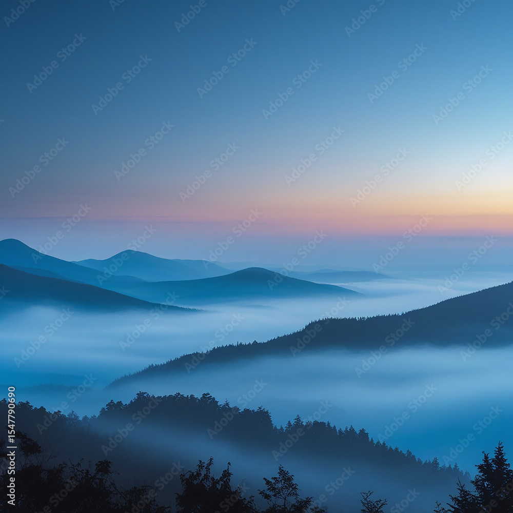 Obraz premium sunrise over mountains