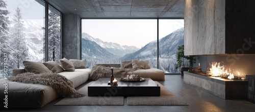 Modern Mountain Living Room