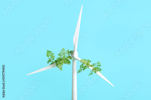 Wind turbine model with pla...