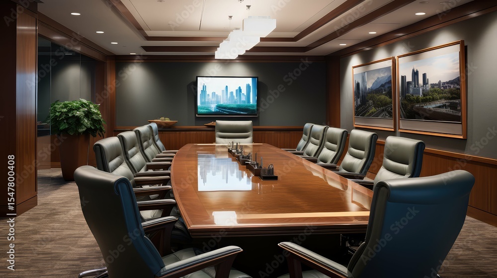 Fototapeta premium meetings office building inside