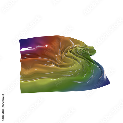Metallic fabric with an iri...