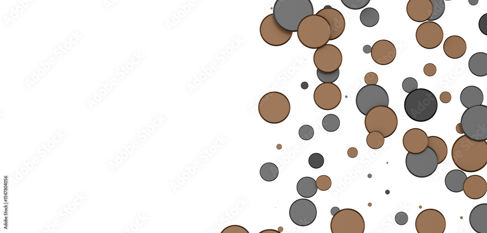 Obraz premium silver confetti explosion festive background