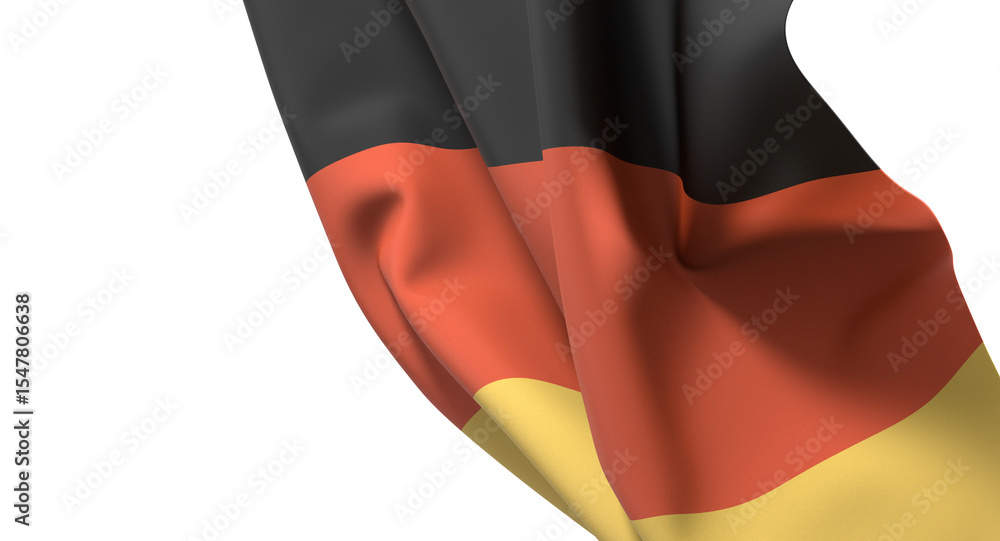 Naklejka premium The German flag waving proudly Germany Flag