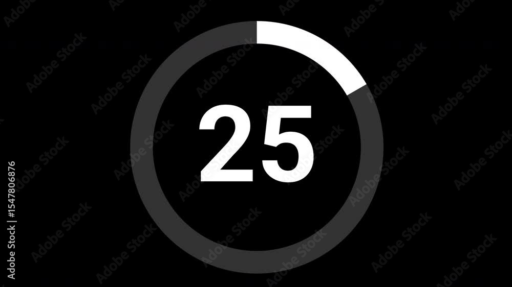 30 second countdown with circle animation, 30 to 0 animation countdown. 4K video 30 second countdown with circle animation, 30 to 0 animation countdown. 4K video