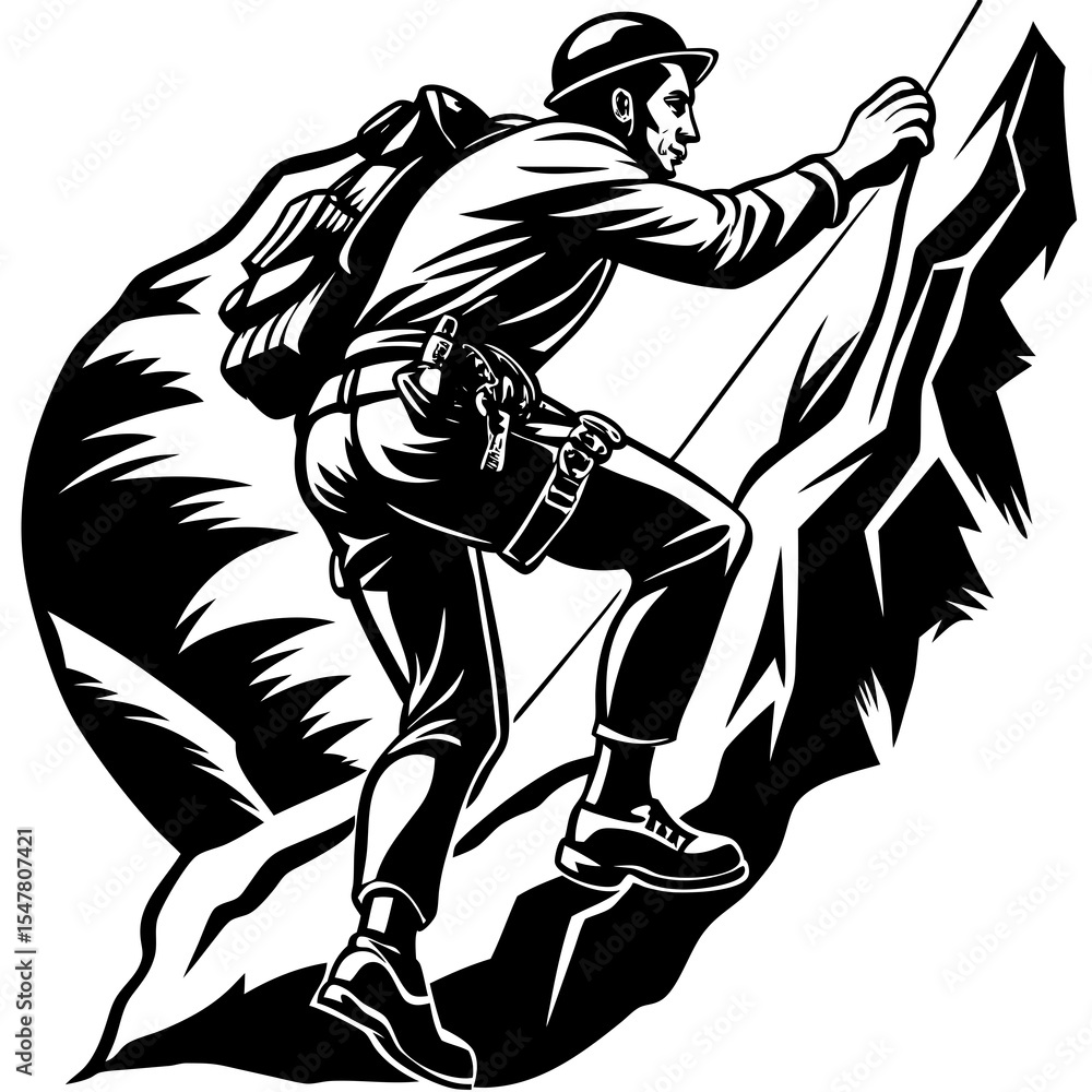 Fototapeta premium vector illustration of a warrior