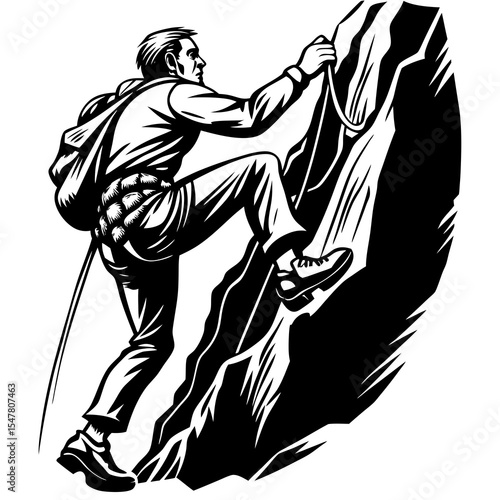 vector silhouette of a man