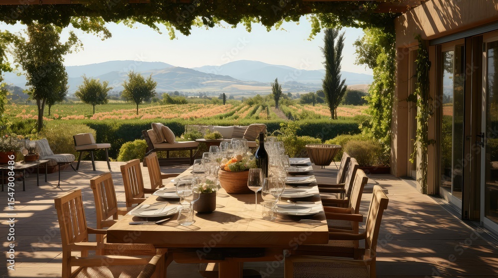 Fototapeta premium outdoor wine bottle restaurant