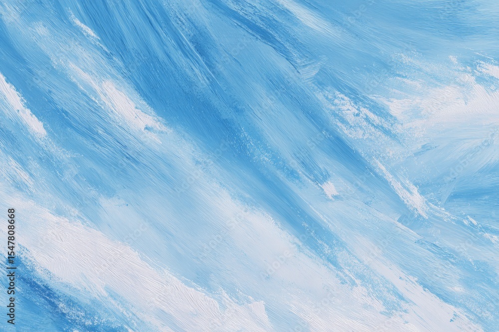 Fototapeta premium Abstract Blue and White Paint Texture Background