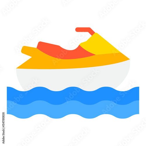 Personal Watercraft Jet Ski Illustration