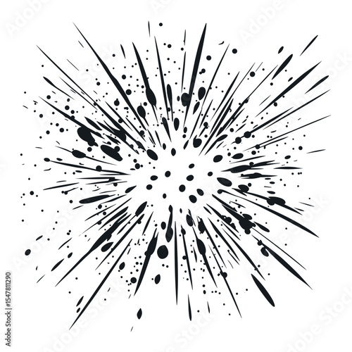 Sparkle effect illustration black art vector