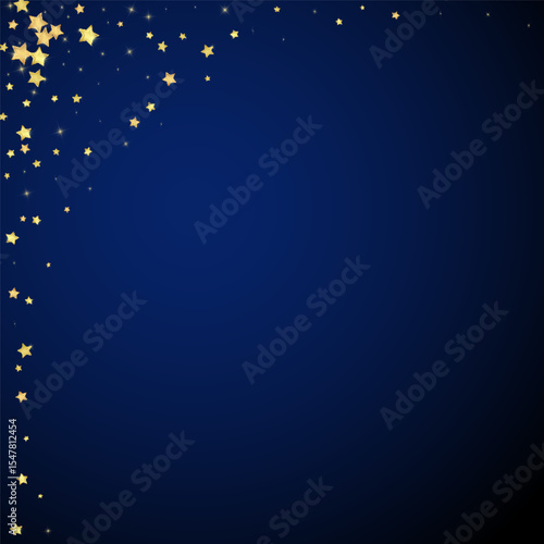 Magic stars vector overlay.  Gold stars scattered