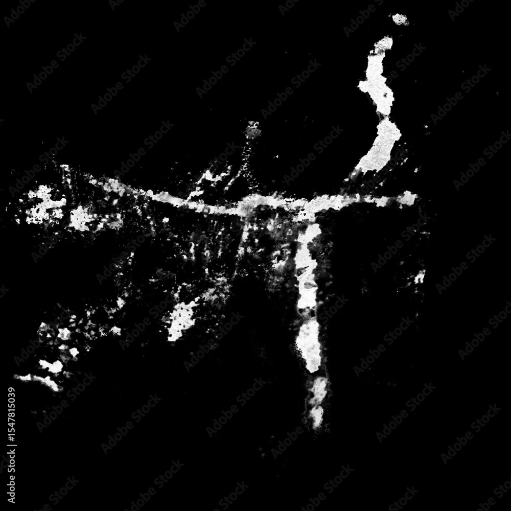 Fototapeta premium Rust Stain Alpha Texture – Transparent Grunge Overlay for 3D and Design