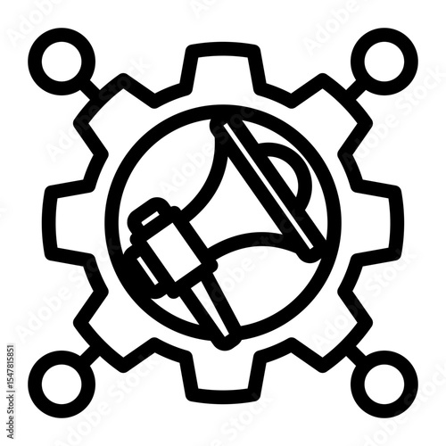 Affiliate Promotion Icon Outline Style for Omnichannel Advertising. (Outline Style)