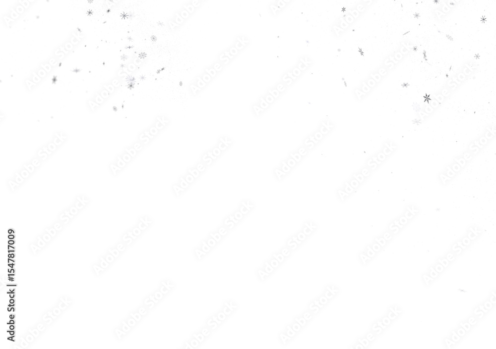 Obraz premium Winter Flurry: Mesmeric 3D Illustration Depicting Descending Festive Snowflakes