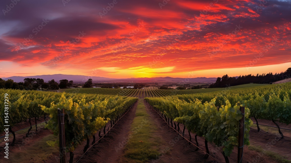 Fototapeta premium sun wine border