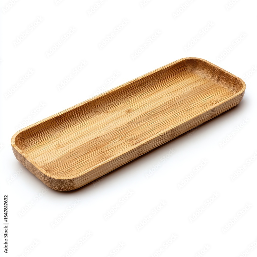 Rectangular Bamboo Serving Tray (2) Rectangular Bamboo Serving Tray (2)
