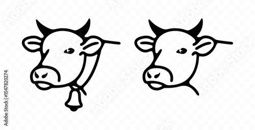 Cow, livestock, cattle, bovine and animalhusbandry, graphic design. Agriculture, agricultural, farm, animal and pet, vector design and illustration