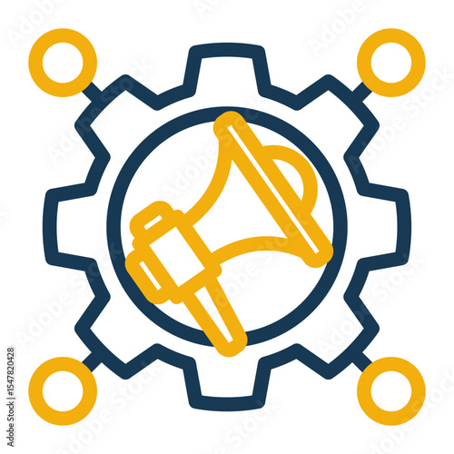 Affiliate Promotion Icon Outline Color Style for Omnichannel Advertising.