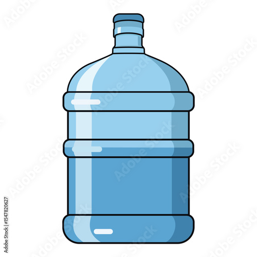 Large clear water bottle for hydration, perfect for dispensers, healthy living, and sustainability.