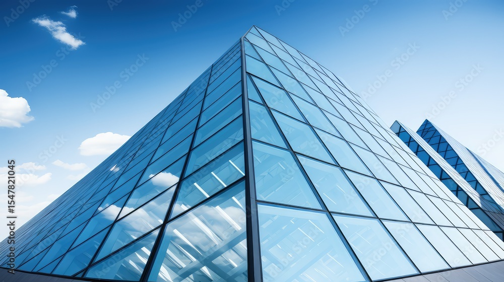 Obraz premium modern blue background triangle