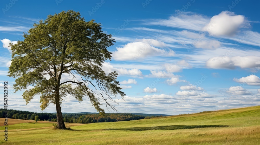 Obraz premium landscape falling tree