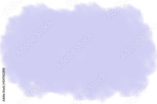 Pastel purple watercolor blotch with soft, irregular edges isolated on white background.

