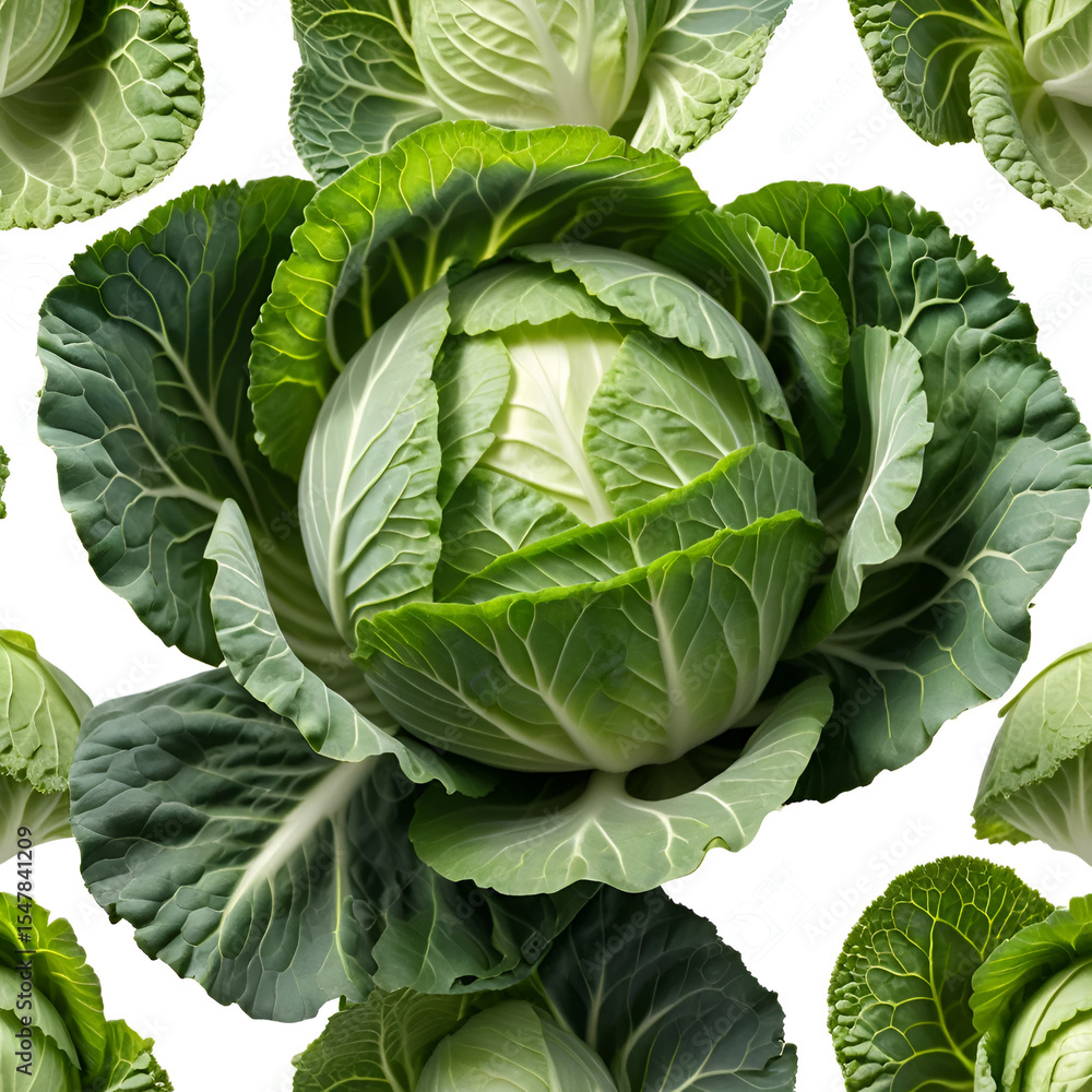 Fototapeta premium cabbage isolated on white background
