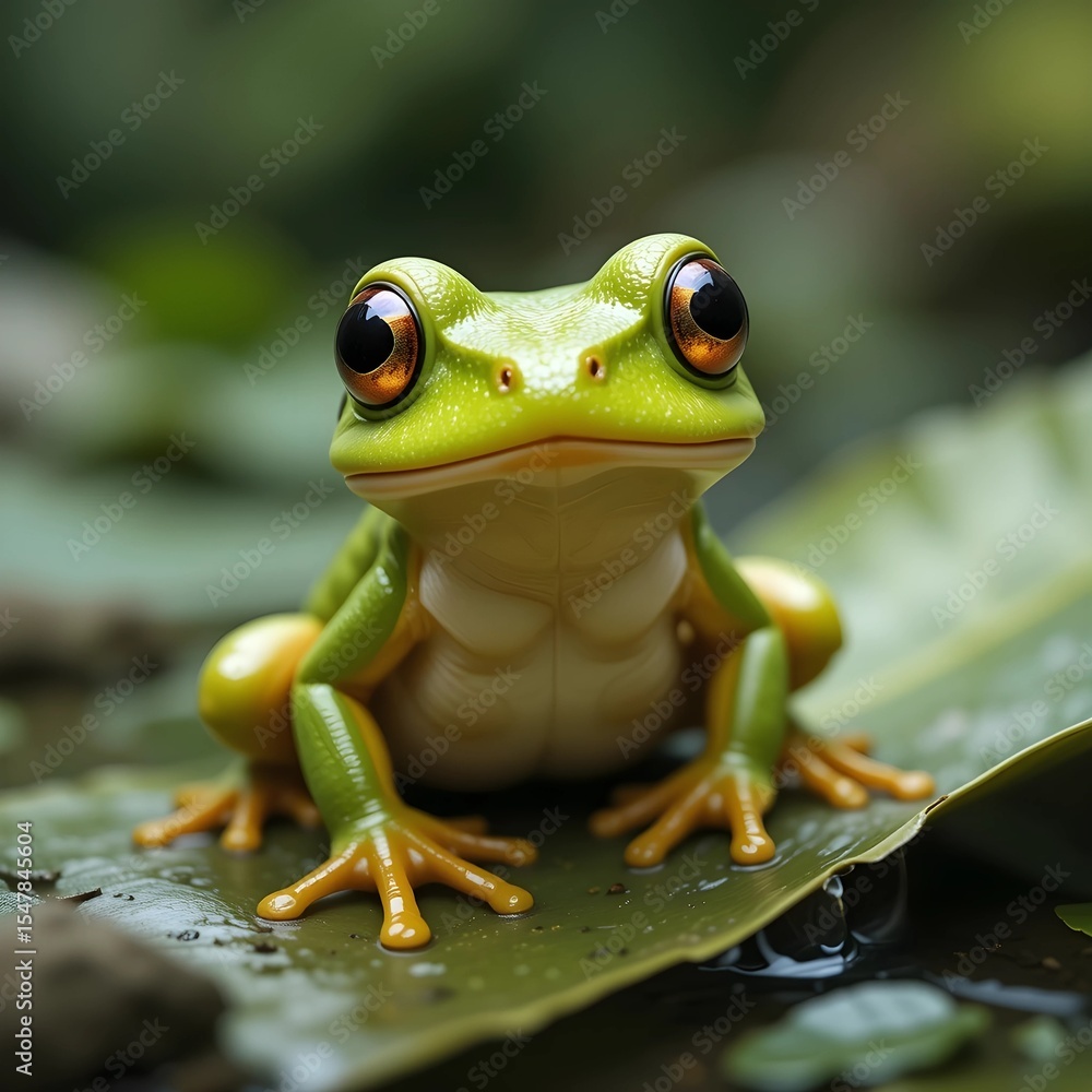 Cute frog, AI Generated Cute frog, AI Generated