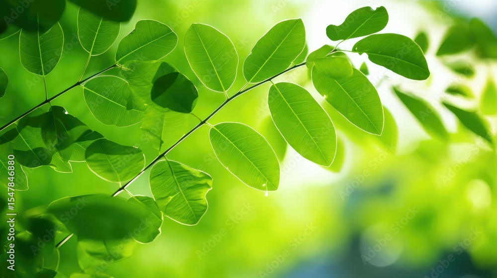 Obraz premium green moringa leaf