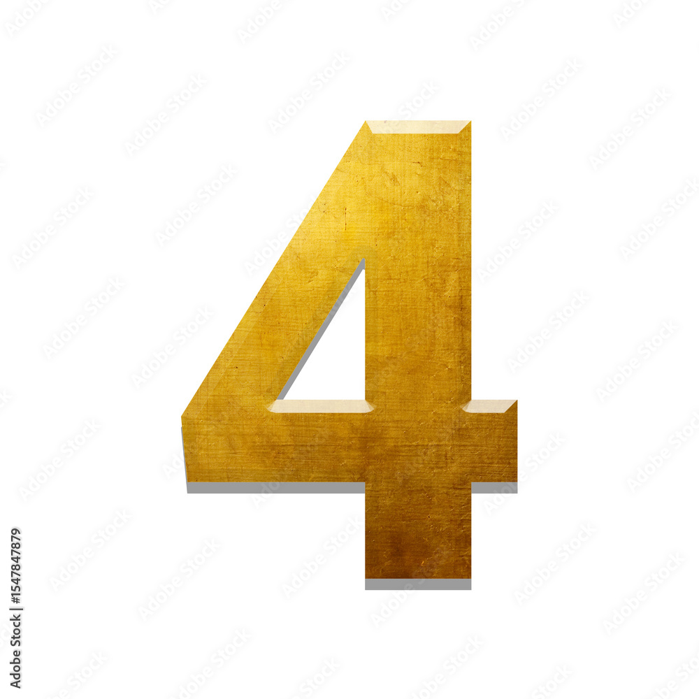 Obraz premium Golden 0 to 9 Numbers Isolated on Transparent Background – Luxury Metallic PNG Set