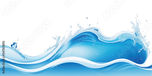 Professional Light Blue and White water ocean Gradient Curve Background for Websites, Posters, Presentations, and Business Branding Materials
