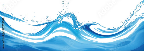 Sleek and Professional Blue Gradient water ocean Curve Template Featuring a Soft Flowing Design, Ideal for Websites, Presentations, and Promotional Materials
