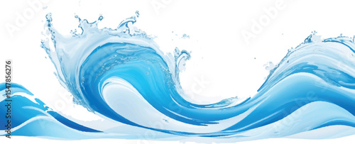 Elegant Blue Gradient water ocean Curve Shape Background with Smooth Flowing Lines and Space for Your Text, Ideal for Business Marketing Materials
