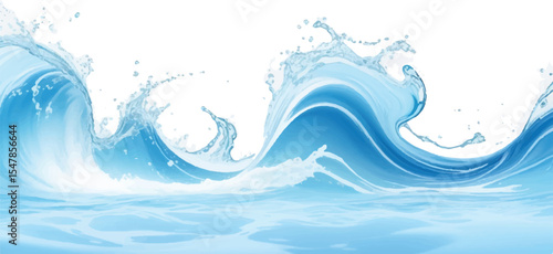 Abstract Blue and White water ocean Curve Background Template with a Modern Light Blue Gradient Design, Perfect for Posters, Brochures, Websites, and Flyers
