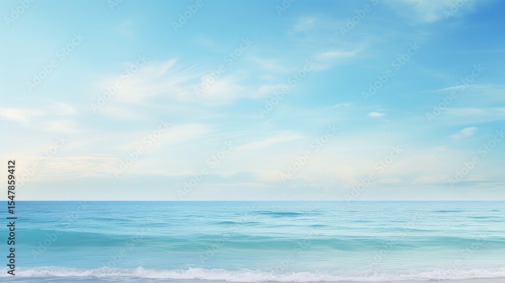 Obraz premium coastal soft blue sky