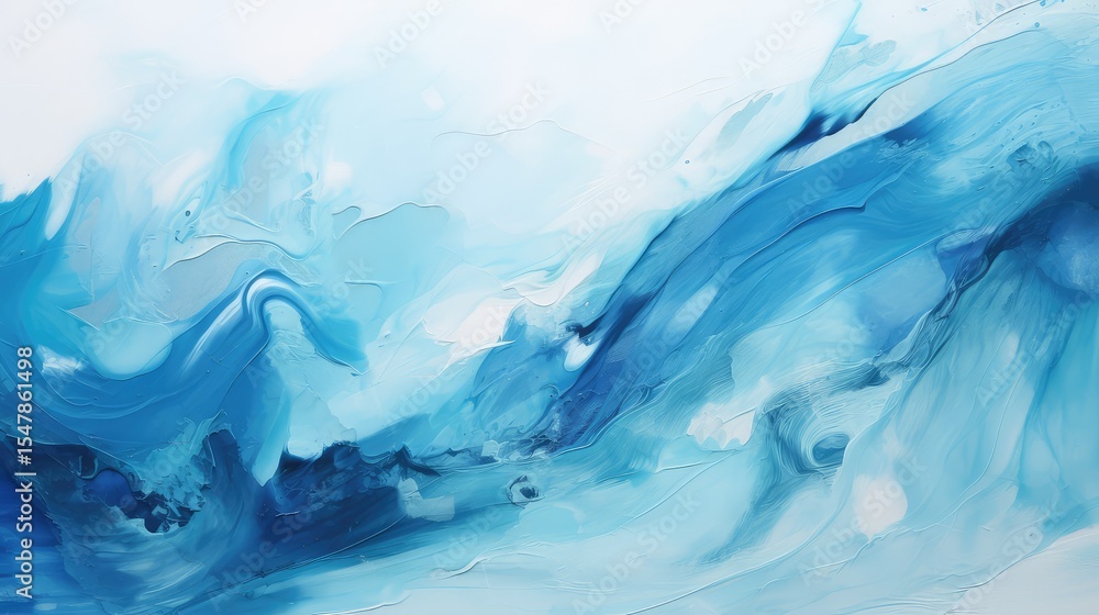 Fototapeta premium painting blue canvas