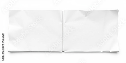 Blank tabloid newspaper mockup, folded in half, realistic newsprint texture, empty template for design,  tabloid,  space