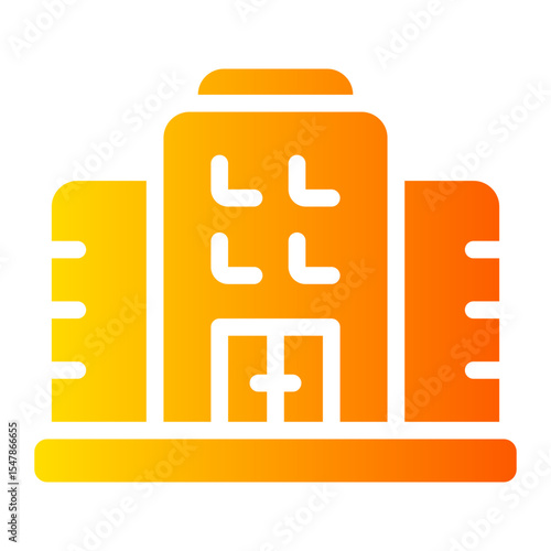 hotels gradient icon