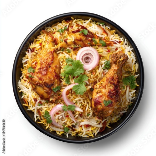 Aromatic chicken biryani