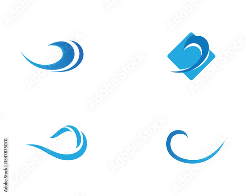 wave water logo beach
