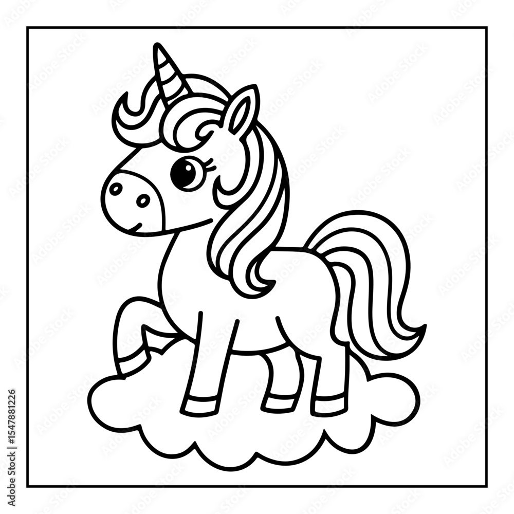 Fototapeta premium vector illustration of a coloring page